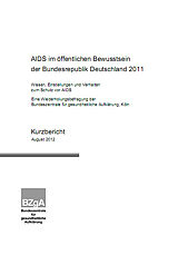 Titelseite der Studie: AIDS im öffentlichen Bewusstsein der Bundesrepublik Deutschland 2011