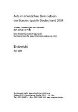 Titelbild "Aids im öffentlichen Bewusstsein der Bundesrepublik Deutschland 2004"