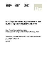 Titelblatt "Die Drogenaffinität Jugendlicher in der Bundesrepublik Deutschland 2008"