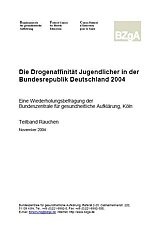 Titelblatt "Die Drogenaffinität Jugendlicher in der Bundesrepublik Deutschland 2004"