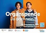 Kampagne "Organspende - Die Entscheidung zählt!" - Plakatmotive "Organspende. Ja oder Nein?"