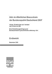 Titelseite des Endberichts "Aids im öffentlichen Bewusstsein der Bundesrepublik Deutschland 2007"