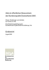 Titelblatt "Aids im öffentlichen Bewusstsein der Bundesrepublik Deutschland 2005"
