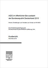 Titelseite der Studie: AIDS im öffentlichen Bewusstsein der Bundesrepublik Deutschland 2013