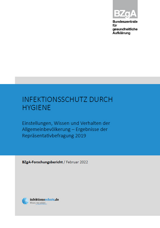 Titelseite der Studie: Infektionsschutz durch Hygiene - Ergebnisse der Repräsentativbefragung 2019